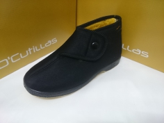 Zapatilla Bota Doctor Cutillas Invierno Mod 476 Negro