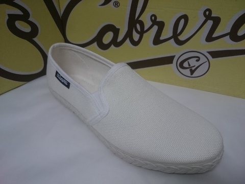 Zapatilla Cabrera Caballero Verano Mod 402 Blanco