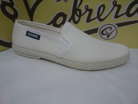 Zapatilla Cabrera Caballero Verano Mod 402 Blanco