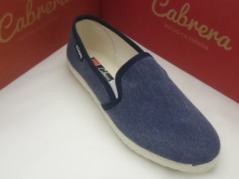 Zapatilla Cabrera Caballero Verano Mod 413 Marino Wash