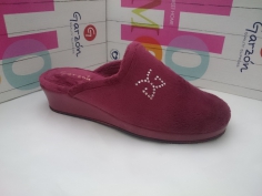 Zapatilla Señora Cerrada Cuña Paño Garzon
