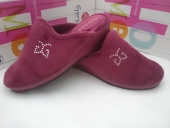 Zapatilla Señora Cerrada Cuña Paño Garzon