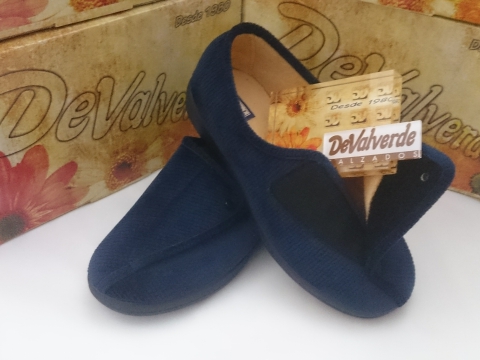 Zapatilla De Valverde Invierno Mod 124 Marino