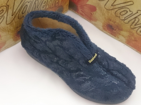 Zapatilla De Valverde Invierno Mod 6024 Marino