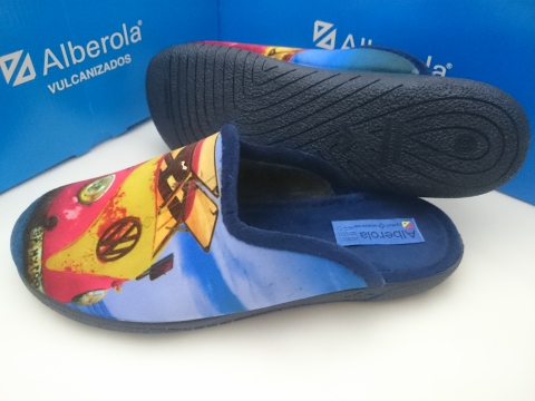 Zapatilla Alberola Invierno Mod AC5842 Azul