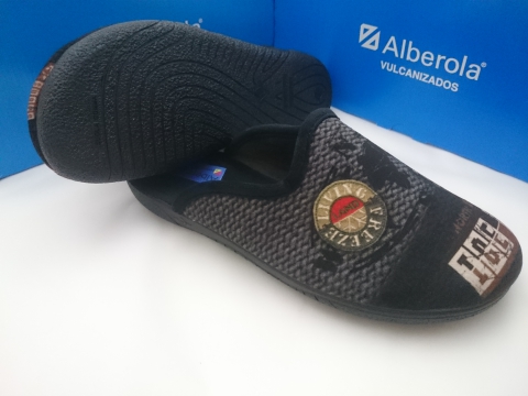 Zapatilla Alberola Invierno Mod Ac60301 Negro