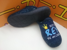 Zapatilla Cabrera Invierno Mod 8028 Azul 2
