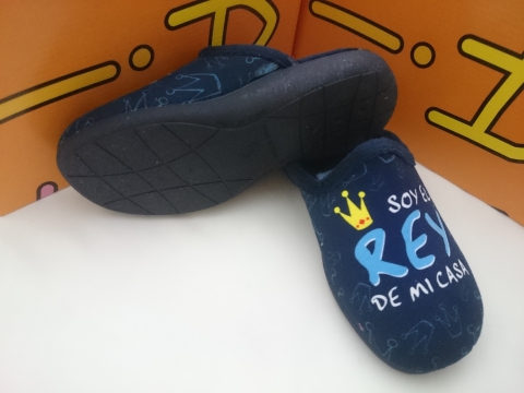 Zapatilla Cabrera Invierno Mod 8028 Azul