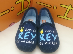 Zapatilla Cabrera Invierno Mod 8030 Azul