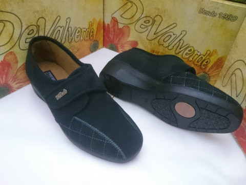 Zapatilla De Valverde Invierno Mod 258 Negro