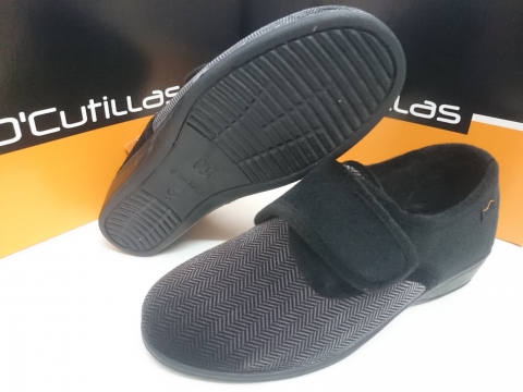 Zapatilla Doctor Cutillas Invierno Mod 765 Negro