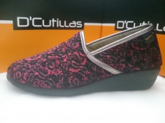 Zapatilla Doctor Cutillas Invierno Mod 3571 Vino 2