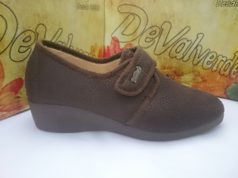 Zapatilla De Valverde Invierno Mod 209 Marrón