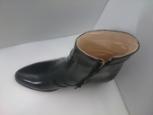 Bota Caballero Cremallera Tacon Cubano Negro