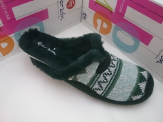 Zapatilla Garzón Invierno Mod 7450.248 Verde 2