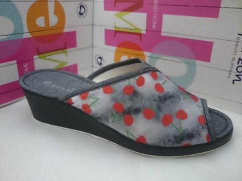 Zapatilla Señora Garzon Verano Mod 736.134 Negro