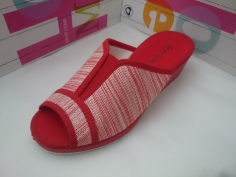 Zapatilla Señora Garzon Verano Mod 740.135 Rojo