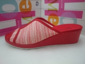 Zapatilla Señora Garzon Verano Mod 740.135 Rojo