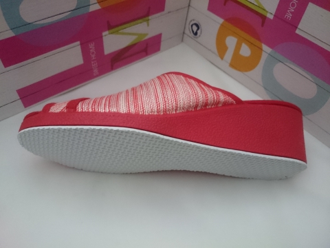 Zapatilla Señora Garzon Verano Mod 740.135 Rojo