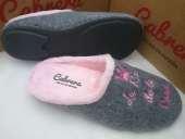 Zapatilla Cabrera Señora Invierno Mod 3416 Gris