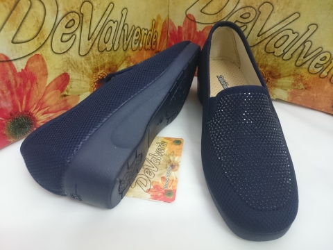 Zapatilla Señora De Valverde Verano Mod 760 Marino