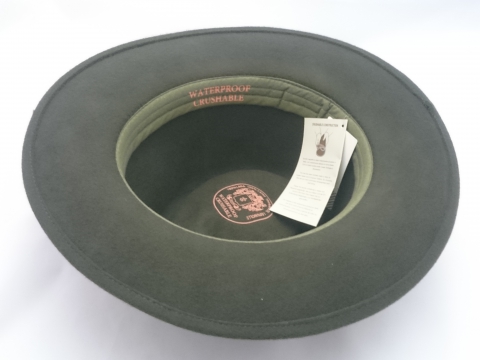 Sombrero Paño Verde Ala Ancha