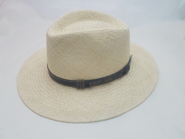 Sombrero Panamá Paja Toquilla Blanco-Crudo