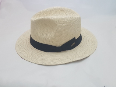 Sombrero Panama Crudo Cinta Negra