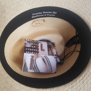 Sombrero Panama Crudo Cinta Negra