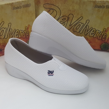 Zapatilla Señora De Valverde Verano Mod 768 Blanco