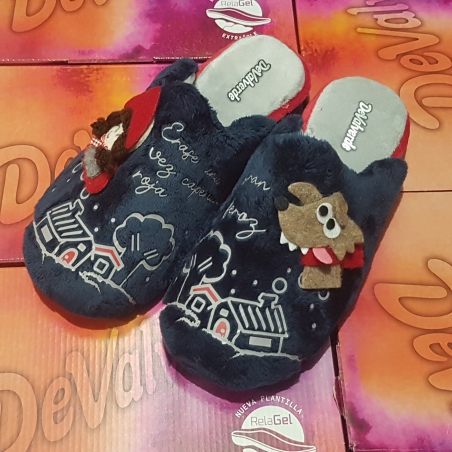 Zapatilla De Valverde Invierno Mod 6070 Marino