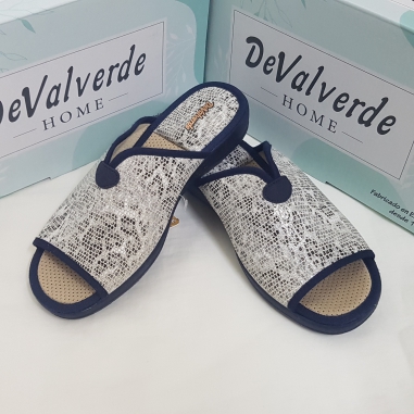 Zapatilla Señora De Valverde Verano  Mod 1554  Marino