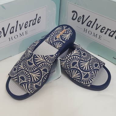 Zapatilla Señora De Valverde Verano  Mod 1576 Marino