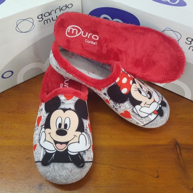 Zapatilla Muro Descubierta Mod 2710 Rojo