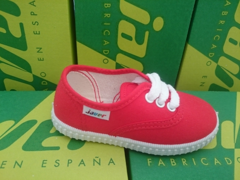 Zapatilla Lona Unisex Javer Mod 60 Rojo