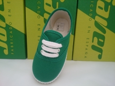 Zapatilla Lona Unisex Javer Mod 60 Verde 2
