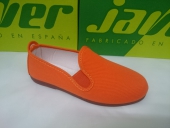 Zapatilla Lona Unisex Javer Mod 55 naranja