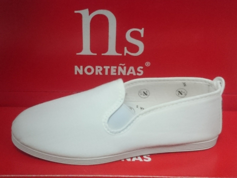 Zapatilla Lona Norteñas Mod 900 Blanco