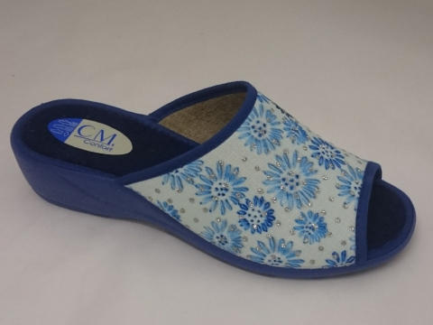 Zapatilla señora CM verano Azul