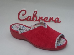 Zapatilla Cabrera Señora Mod 5172 Rojo