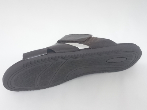 Sandalia Zueco Kalfu Marrón Velcro