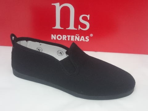 Zapatilla Lona Norteñas Mod 900 Negro