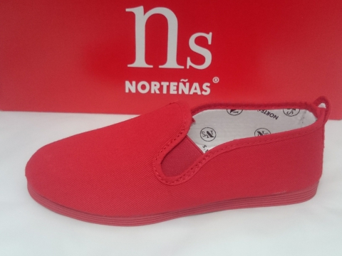 Zapatilla Lona Norteñas Mod 900 Rojo
