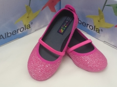 Zapatilla Lona Niña Fuxia 2