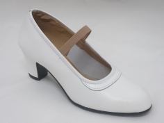 Zapato Flamenco Profesional Blanco