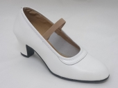 Zapato Flamenco Profesional Blanco