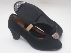 Zapato Flamenco Profesional Negro Ante 2