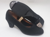Zapato Flamenco Profesional Negro Ante