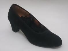Zapato Flamenco Profesional Negro Ante