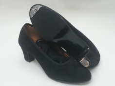 Zapato Flamenco Profesional Negro Ante 2